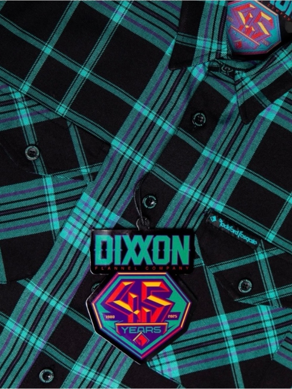 DIXXON Rockford Fosgate Flannel. 45th anniversary. New - Picture 4 of 10